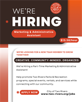 Parks & Recreation Marketing & Administrative Assistant