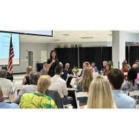 Lt. Gov. Pamela Evette speaks at Mount Pleasant Chamber of Commerce luncheon