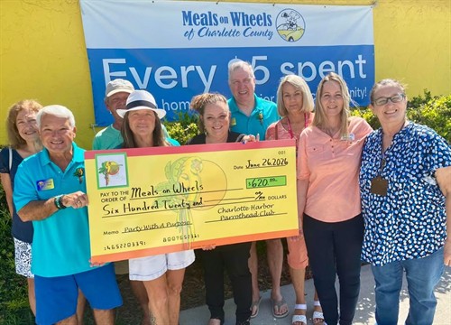 Donation to meals on wheels