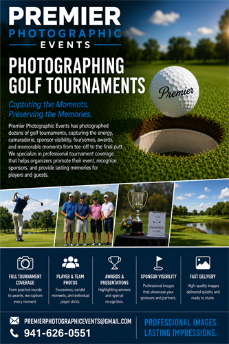 Contact Us for Non-Profit Golf Tournament Coverage! 