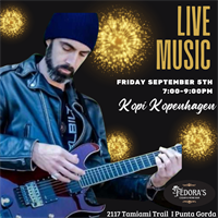 Live Music at Fedora's Cigar & Wine Bar with Kopi Kopenhagen
