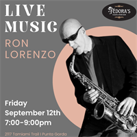 Live Music at Fedora's Cigar & Wine Bar with Ron Lorenzo