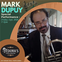 Live Music at Fedora's Cigar & Wine Bar featuring Mark Dupuy