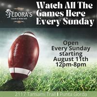 Fedora's Cigar & Wine Bar will be opening on Sundays 12-8pm