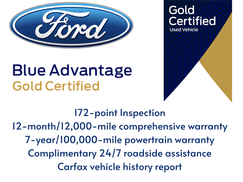 Ford Gold Certified Pre-Own Available 