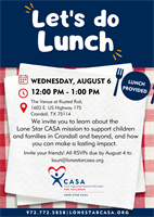 Lone Star CASA Lunch and Learn - Crandall