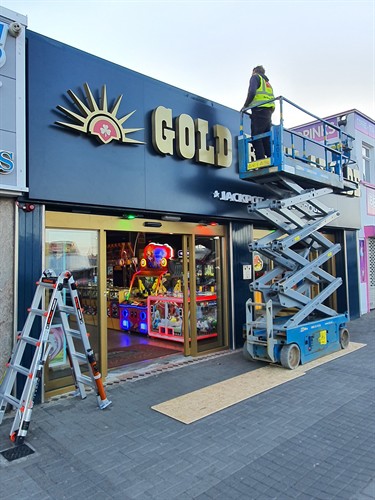 Shopt Front Sign - Gold Rush Arcade - Tramore