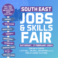 Waterford Chamber to host South East Jobs & Skills Fair