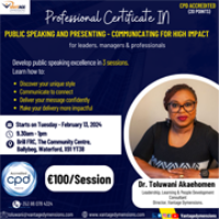 Professional Certificate in Public Speaking and Presentation