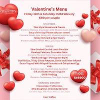 Valentine’s Date Night Menu at the Fitzwilton