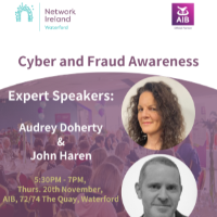 Cyber & Fraud Awareness event hosted by AIB in partnership with Network Ireland Waterford