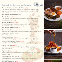 Dooley's Hotel launches new breakfast menu