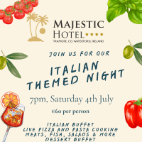 Italian Night Returns to The Majestic Hotel