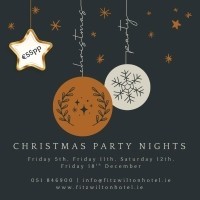 Christmas Parties at the Fitzwilton – Let the Planning begin!
