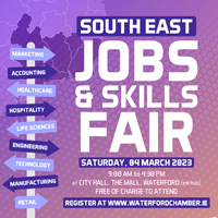 Waterford Chamber to host South East Jobs and Skills Fair