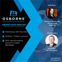 Osborne Talent Series Webinar with Leading Economist Jim Power