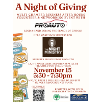 A Night of Giving: Business After Hours with ProAuto - Multi-Chamber with Skokie & Morton Grove Chambers