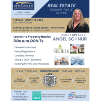 Real Estate Round Table Q1 Event: Networking & Seminar by Skokie's Community Development Department