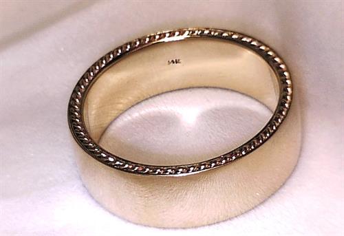 Inlaid twists and braid into custom designs to your liking and delight for treasured peices lasting lifetimes!