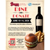 Dine & Donate: Burgers & Half Bottles