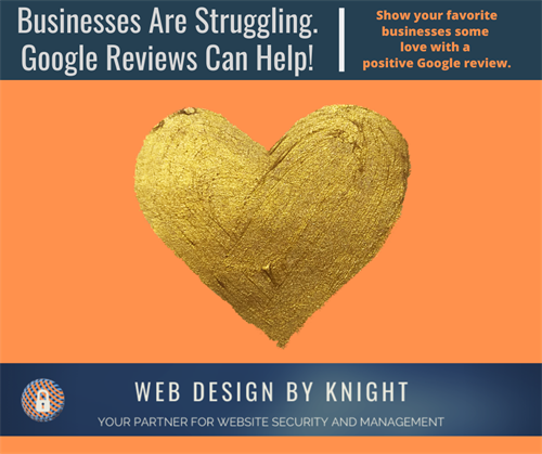 Give businesses a Google Review to help them out! Give businesses a Google Review to help them out!