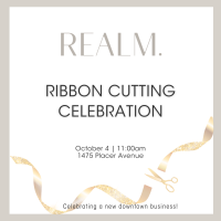 REALM. Aesthetics Ribbon Cutting Celebration