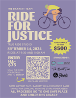 Ride for Justice and Support One Safe Place