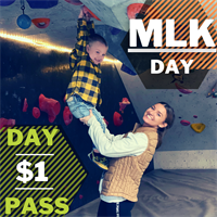 $1 Day Pass to Shasta Rock Club on MLK Day