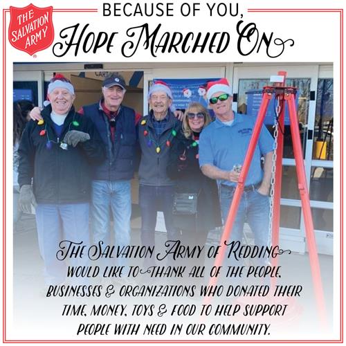 Volunteers Collaborate by Red Kettle Bell Ringing 