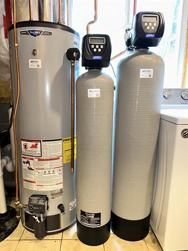 Water Heater, Softener and Oxidizer for Well Water