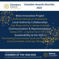 GALWAY CHAMBER SHORTLISTED IN THE NATIONAL CHAMBER AWARDS 2023