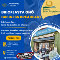 Bricfeasta Gnó - Is mó do ghnó leis an Ghaeilge Business Breakfast to explore what Irish could add to your business