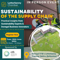 Sustainability of the Supply Chain, Sponsored by Donegal Education and Training Board