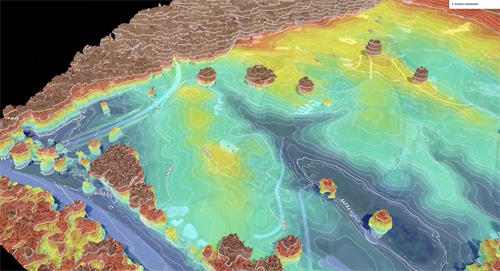 Drone-generated Topographic Map of Crystal Downs Golf Course