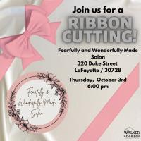 Ribbon Cutting (Fearfully and Wonderfully Made Salon)