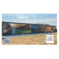Ribbon Cutting (Walker Rocks Mural)