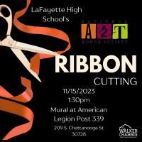 Ribbon Cutting (LHS Mural Painting)
