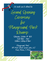 Playground Park Revamp – Grand Opening Celebration!