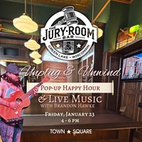 Unplug & Unwind: Pop Up Happy Hour featuring Brandon Hawke