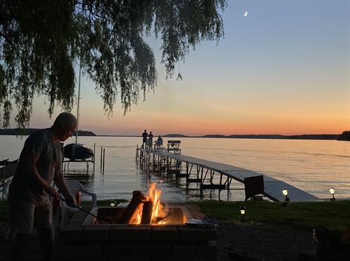 Terrace Beach Retreat, fire pit and piers