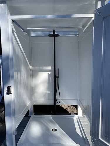 outdoor shower install in Asbury Park