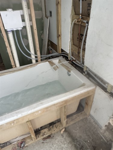 Soaking tub install in Toms River