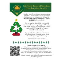 Christmas Tree Recycling Pick Up-Erie Scout Troop 62