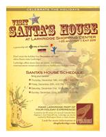 Visit Santa's House @ Larkridge Shopping Center - I-25 and Hwy 7, Exit 229