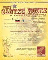 Visit Santa's House at Larkridge Shopping Center