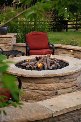 Sitting Cozy Around the Fire Pit