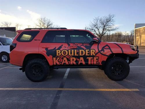 Vehicle Graphics for Boulder Karate