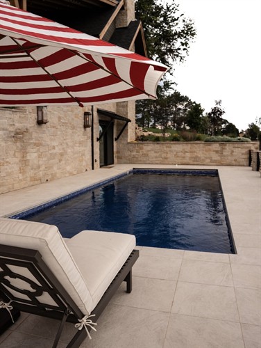 Ocean Blue Fiberglass Pool in Boulder, CO 