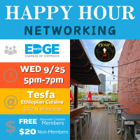 Happy Hour Networking with Edgewater Chamber @ Tesfa Ethiopian Cuisine