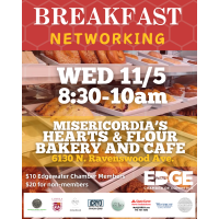 Breakfast Networking with Edgewater Chamber @ Misericordia's Hearts & Flour Cafe